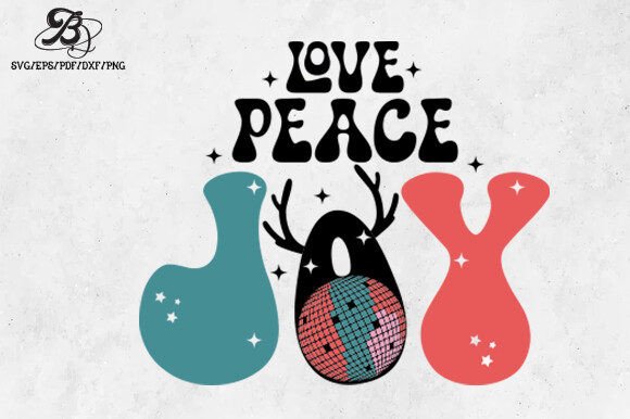 Christmas Love Peace Joy SVG