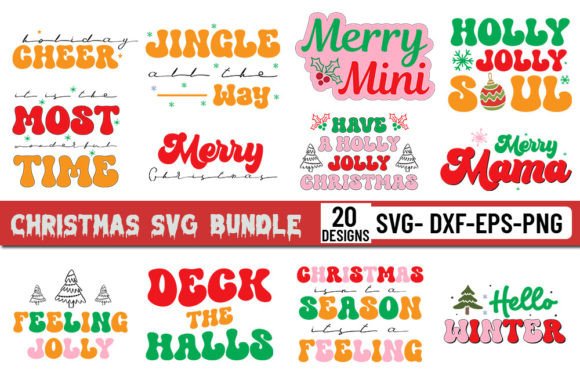 Christmas Retro Svg Bundle