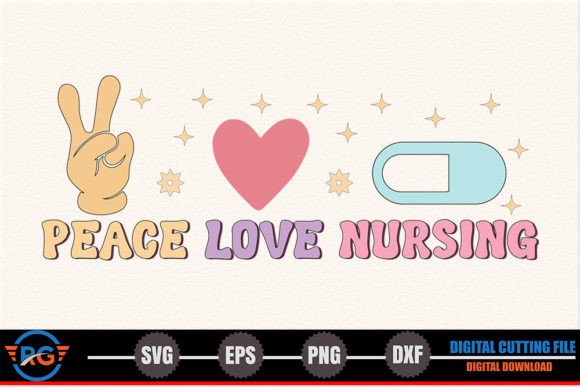 Review: Peace Love Nursing – Retro Nurse SVG for Embroidery