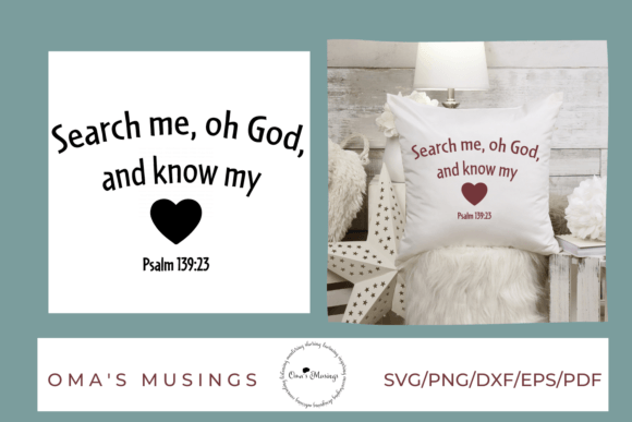 Review: Search My Heart Oh God SVG for Embroidery
