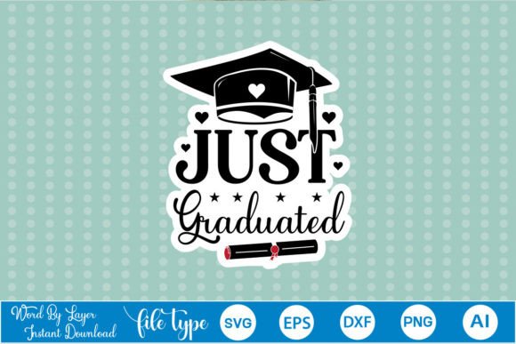 Reviewing the Just Graduated Sticker Design for Embroidery