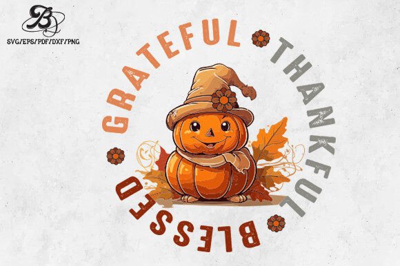 Thanksgiving Grateful Thankful SVG