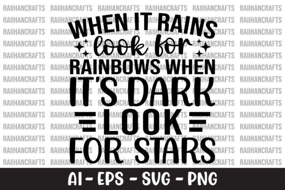When It Rains Look for Rainbows SVG